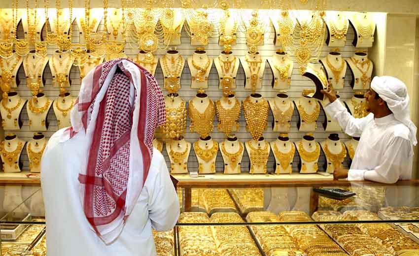 تصویری از بازار طلای دبی
