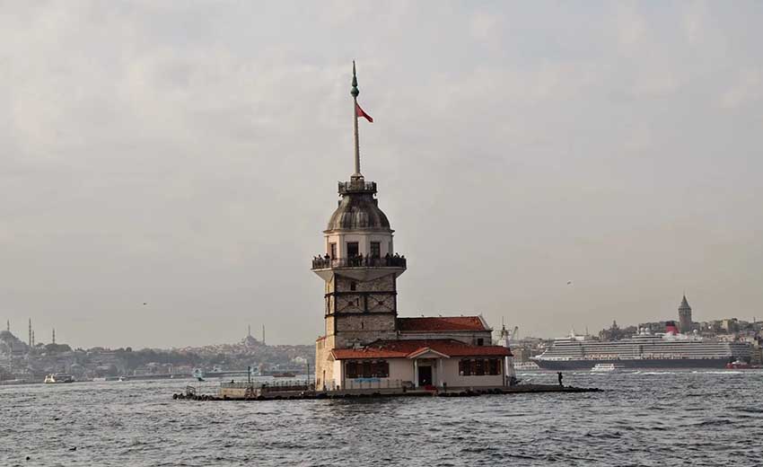 تصویری از برج دختر استانبول
