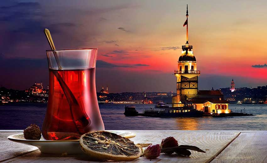 نمایی از برج دختر استانبول
