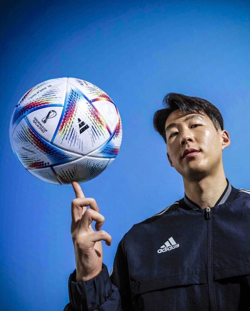 فتوشات سون هیونگ مین با توپ جام جهانی