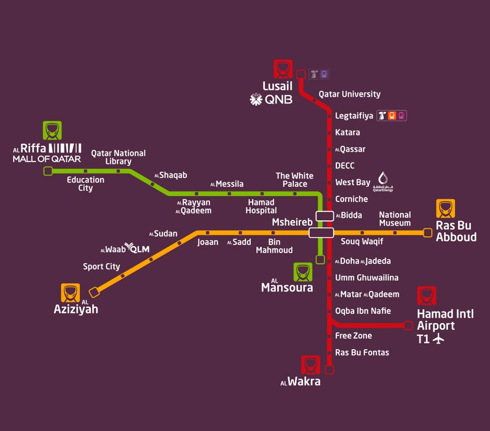 نقشه مترو قطر