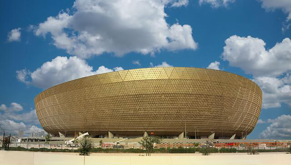 تصویر نشان دهنده ورزشگاه لوسیل قطر است