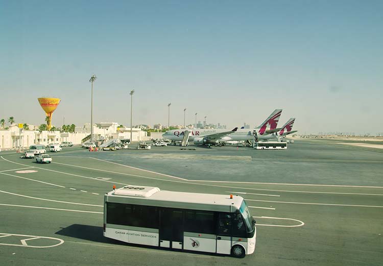 اتوبوس های فرودگاه قطر