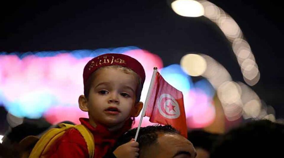 کودک طرفدار تیم تونس