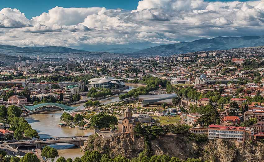 نمایی از شهر تفلیس 