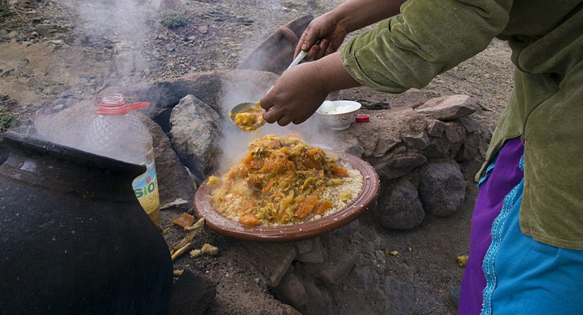 کوسکوس خوری در مراکش