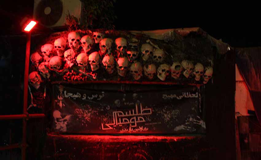 نمایی از قلعه وحشت کیش