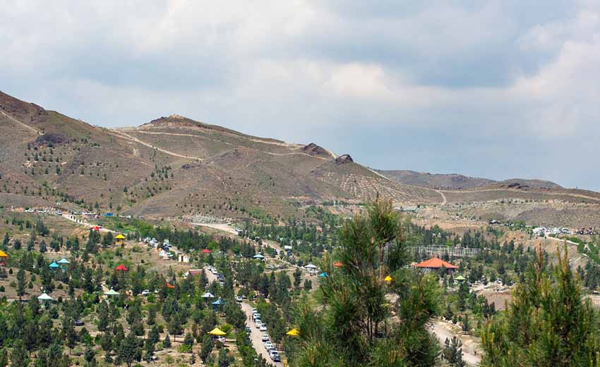 نمایی از پارک خورشید مشهد