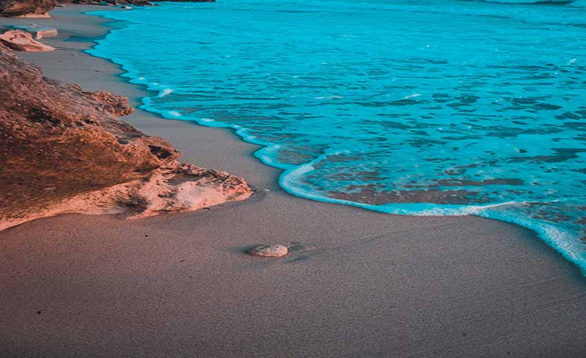 نمایی از دریای کیش