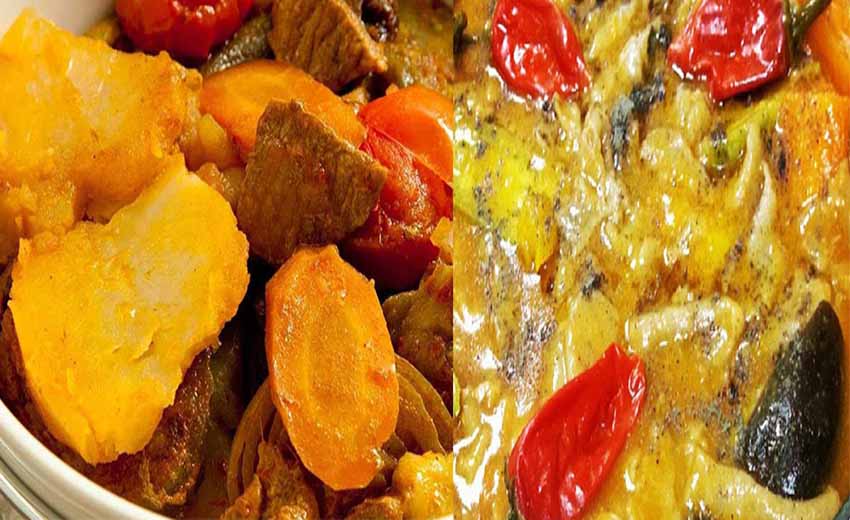 نمایی از غذای مرگوگ کیش