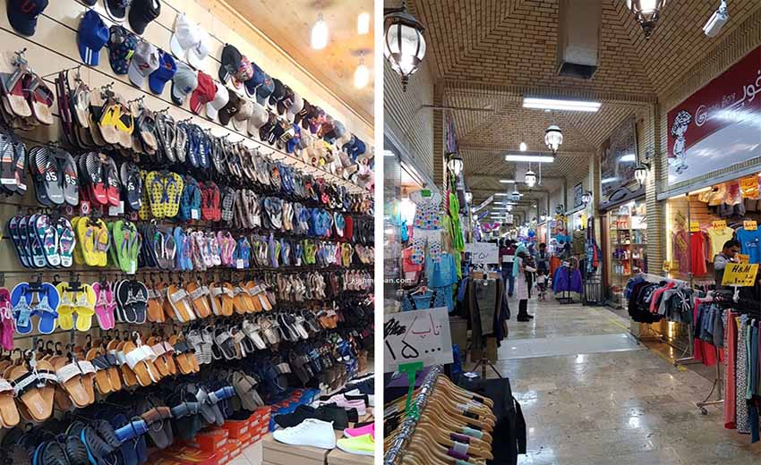 نمایی از بازار عرب های کیش