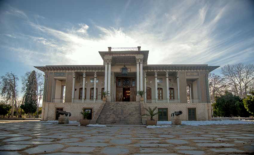 نمایی از باغ عفیف آباد شیراز