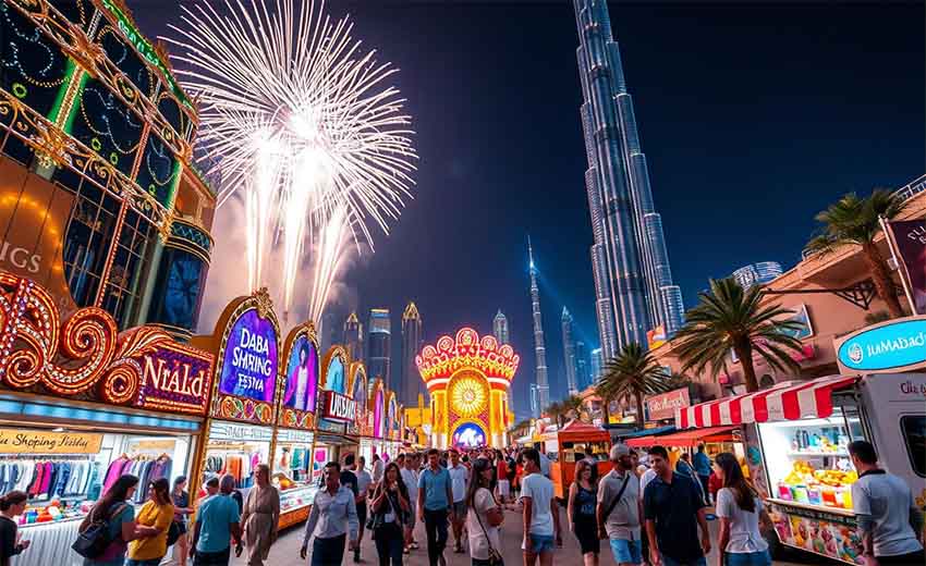 آتش بازی در فستیوال دبی