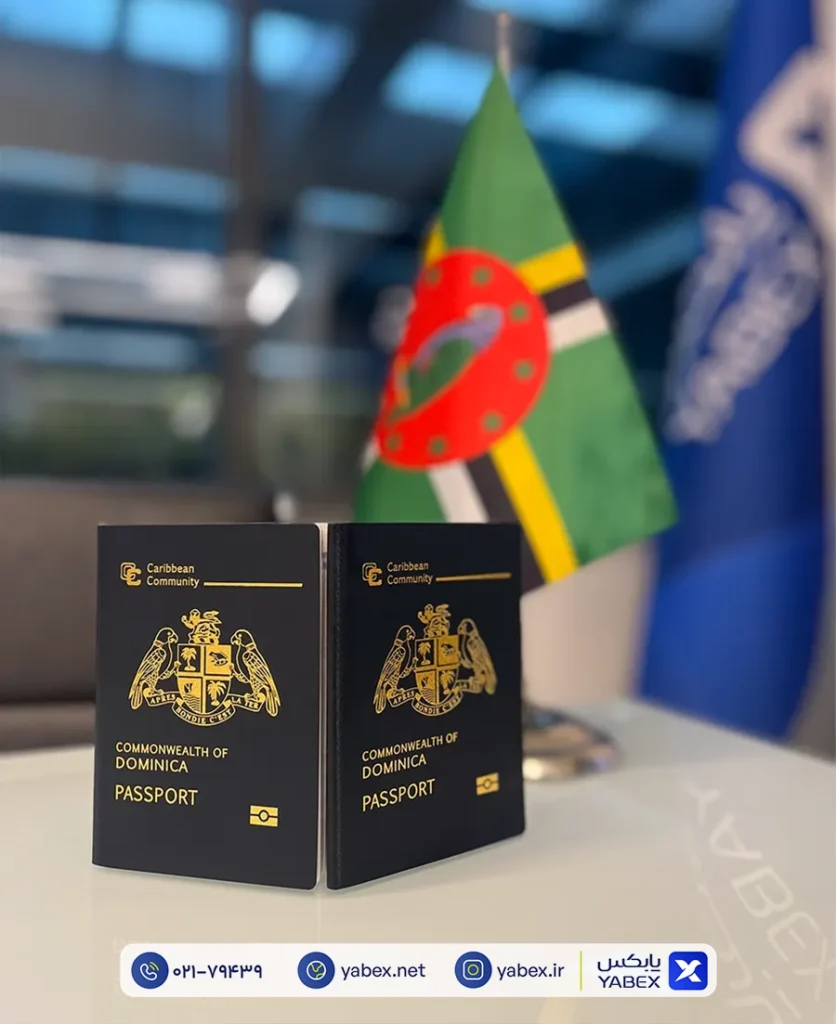 تصویر واقعی از پاسپورت دومینیکا اخذ شده توسط یابکس